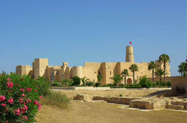 ribat in monastir in tunisia africa in summer day