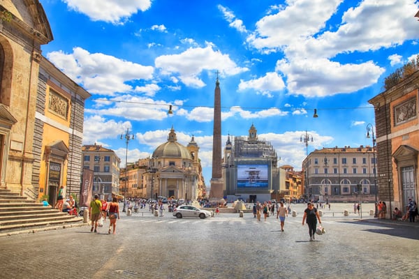 rome italy piazza del popolo people s square in rome italy piazza del popolo is a large