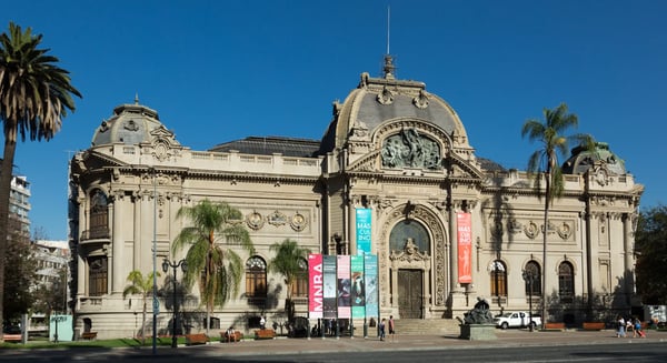 santiago chile building of national museum of fine arts in center of santiago museo 