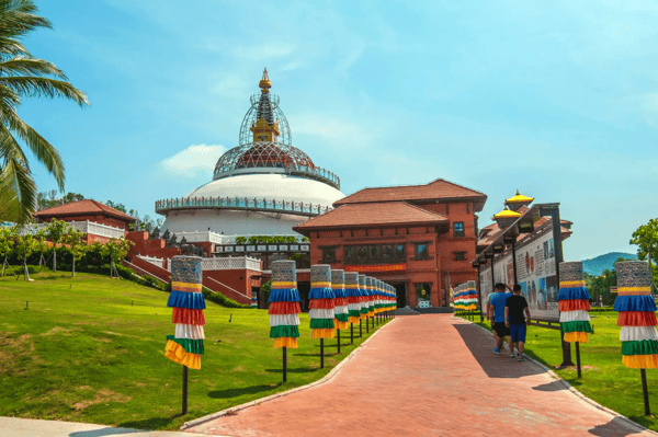 sanya nanshan buddhist cultural thematic tourism nepal pavilion