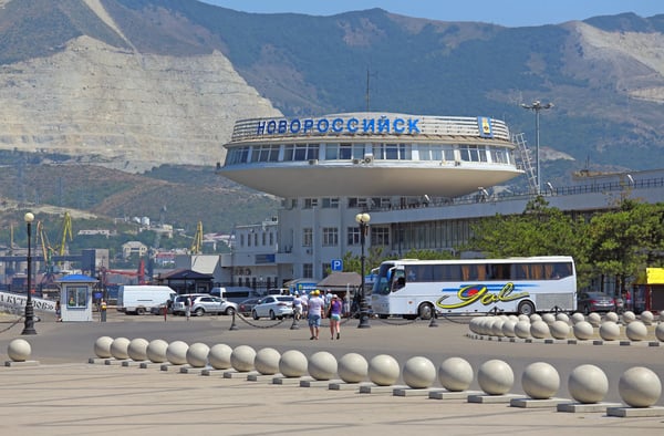 sea station building on a summer day