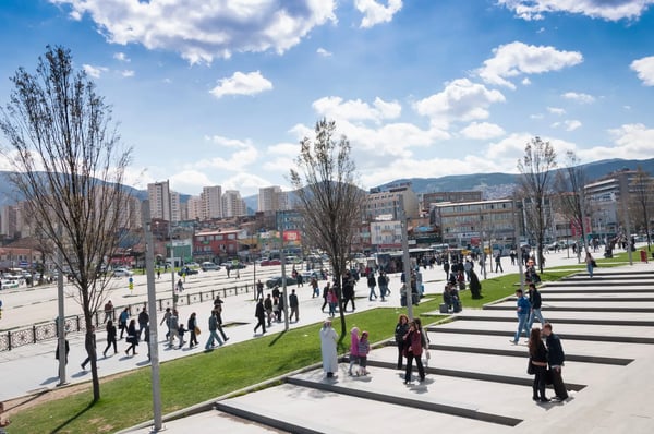 shopping center in central district of bursa marmara turkey