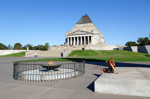 shrine of remembrance in melbourne