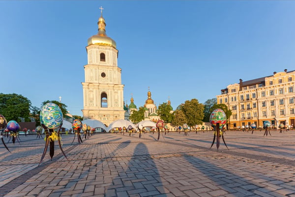 sophia square st sophia cathedral massive easter exhibition with painted