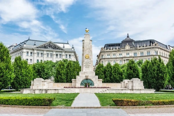 soviet war memorial in budapest hungary cultural heritage architectural theme historical
