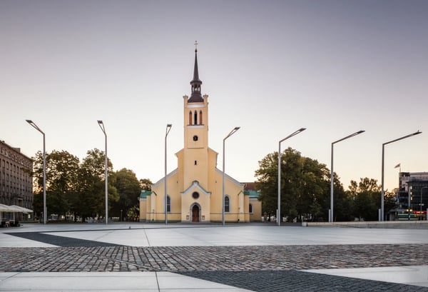 st john s church is located in the center of tallinn estonia 