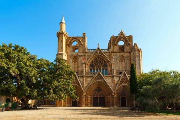 st nicholas cathedral lala mustafa mosque famagusta cyprus 