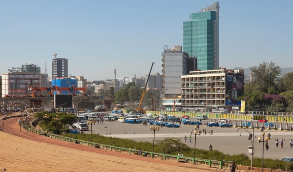 streets of the capital in ethiopia addis ababa 