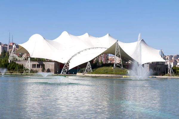 structure theater for people in wonderland park ankara turkey