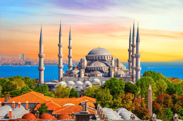 sultan ahmed mosque or the blue mosque in istanbul one of the most famous turkish sights