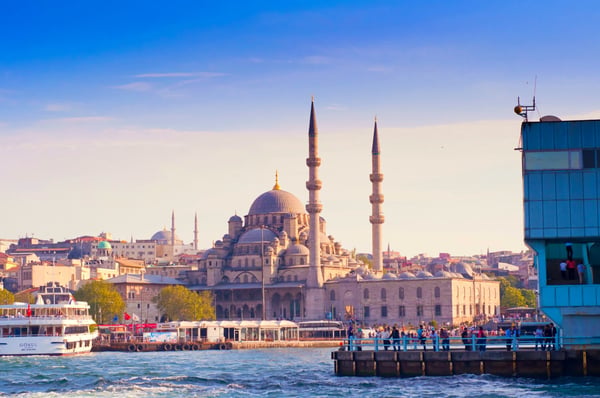 sunset in golden horn