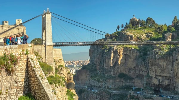 suspension bridge in constantine algeria 