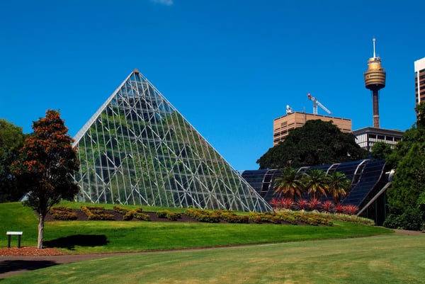 sydney australia building of tropical centre in public royal botanic garden 