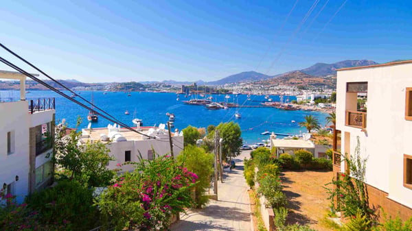 the Castle of St Peter in Bodrum of Turkey