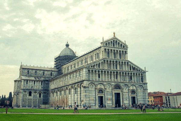 the architectural complex of the leaning tower italy