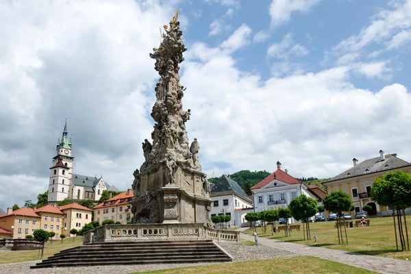 the baroque holy trinity plague column in kremnica 