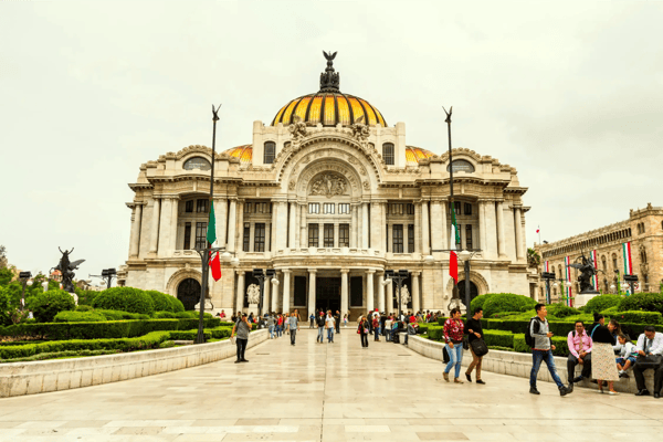 the building of palacio de bellas artes a prominent cultural center in mexico city