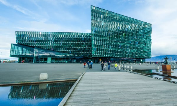 the harpa opera house in reykjavik iceland