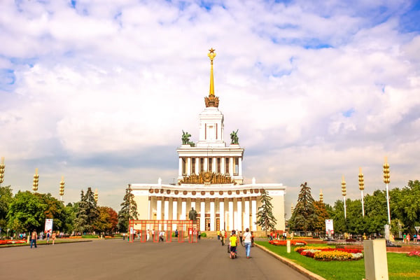 the main pavilion enea park in moscow russia