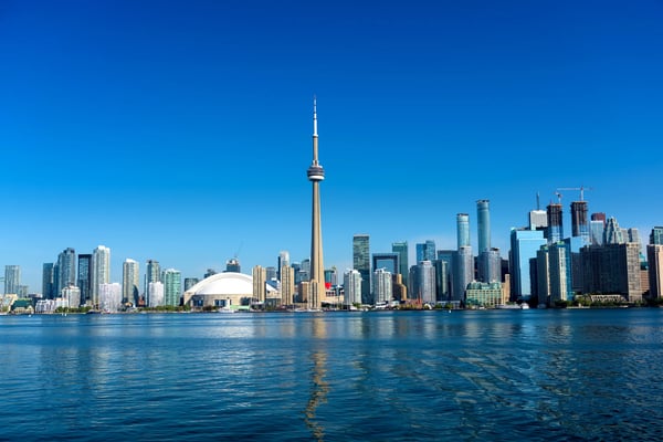 toronto city skyline ontario canada 