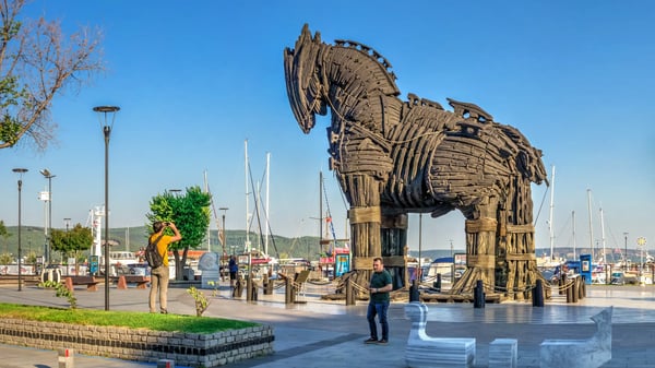 trojan horse in canakkale turkey 