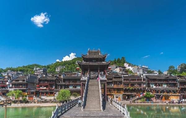 tuojiang river tuo jiang river in ancient old town known as phoenix ancient town