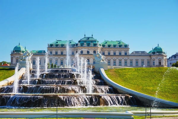 vienna belvedere palace in vienna austria