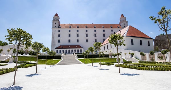 view at bratislava castle in slovakia