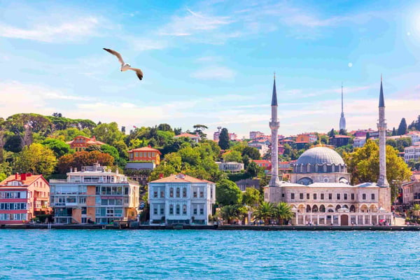 view from the bosphorus istanbul turkey