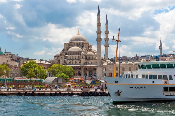view from the sea istanbul turkish