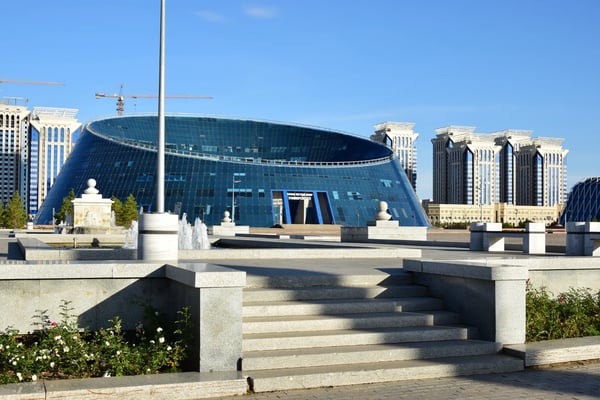 view in astana capital of kazakhstan