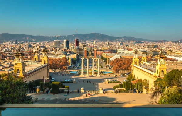 view of barcelona spain