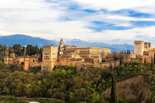view of the alhambra from mirador de san nicolas