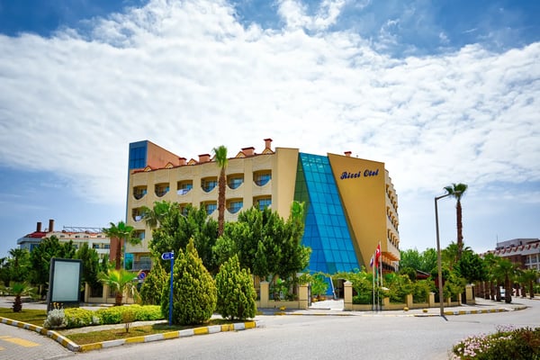 view of the hotel with the garden of resort town