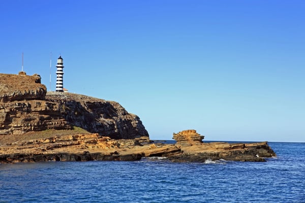 view of the national park of the abrolhos island bahia state brazil