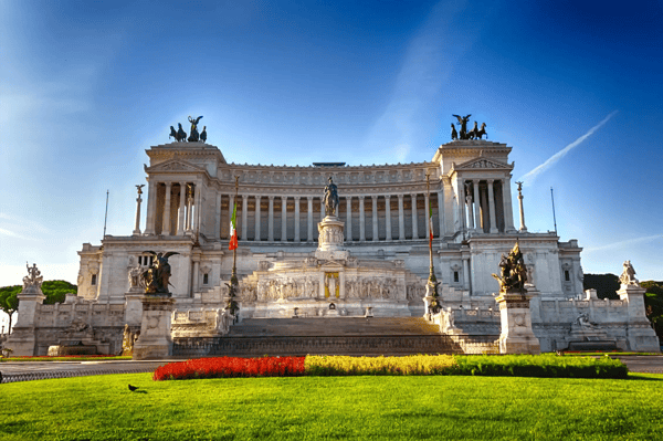 vittoriano or altar of the fatherland in rome italy