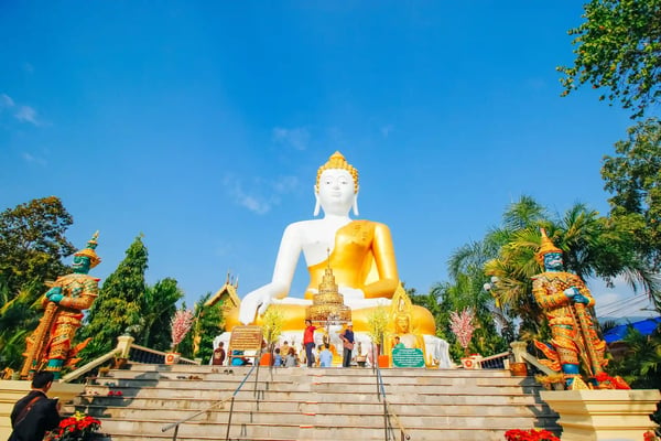 wad prathat doi kum thailand temple art chiang mai thailand