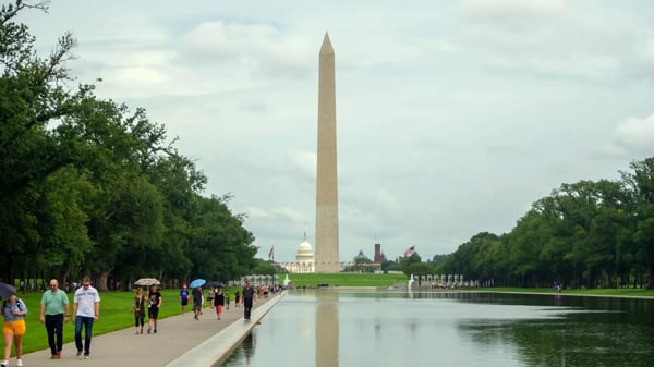 washington dc district of columbia united states us obelisk on the national mall