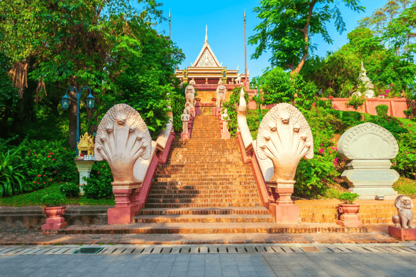 wat phnom or mountain pagoda is a buddhist temple located in phnom penh in cambodia 