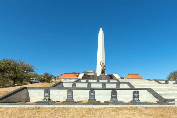 windhoek namibia the heroes acre in windhoek the capital city of namibia makes