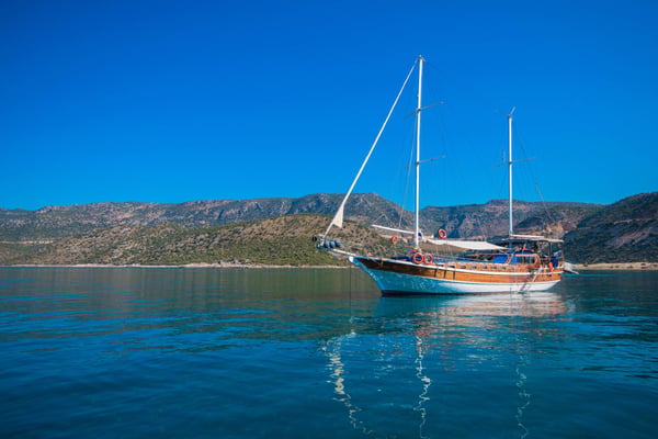 yacht on bay