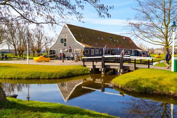 zaanse schans netherlands wooden shoes clogs or klompens museum zaanse schans village