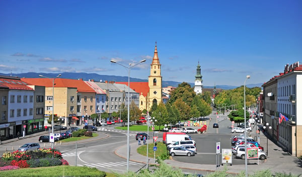 zvolen slovakia view of zvolen city centre slovakia