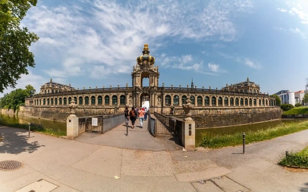 zwinger crown gate in dresden