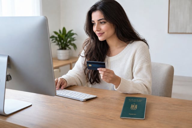 A Woman Applying For Turkey Evisa