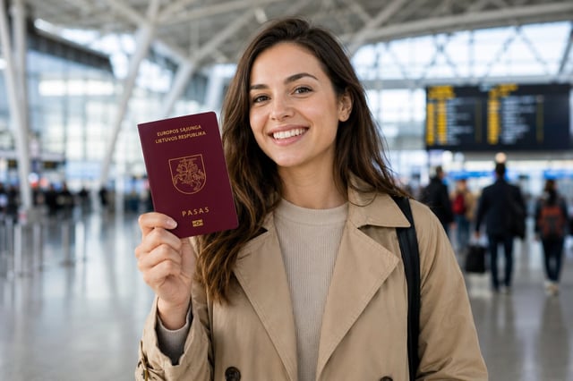 A Woman With A Lithuanian Passport