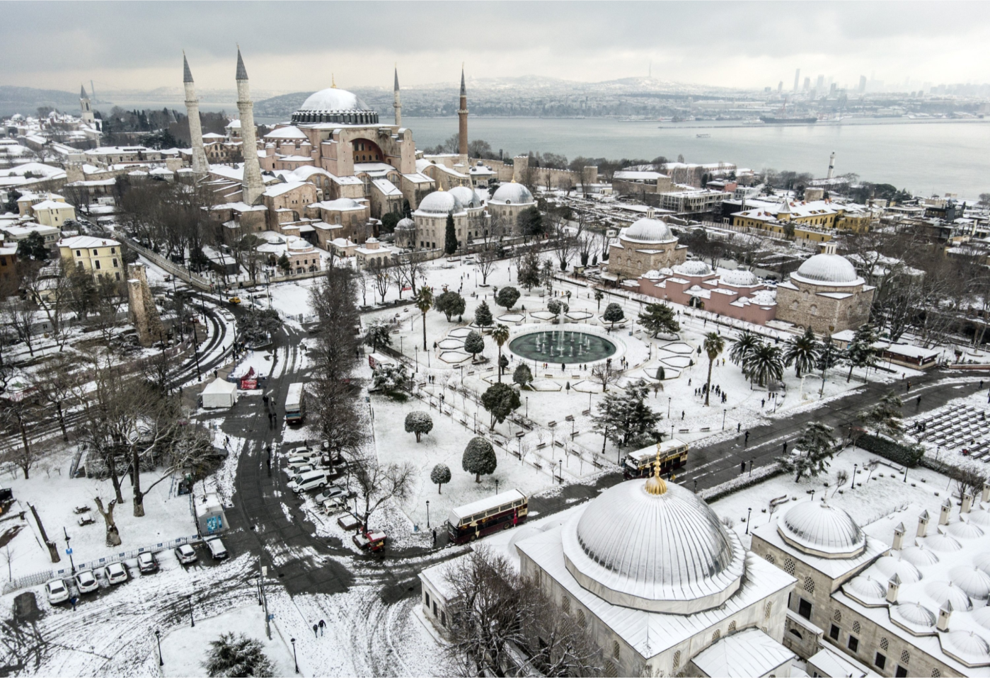 Snowfall in Turkey