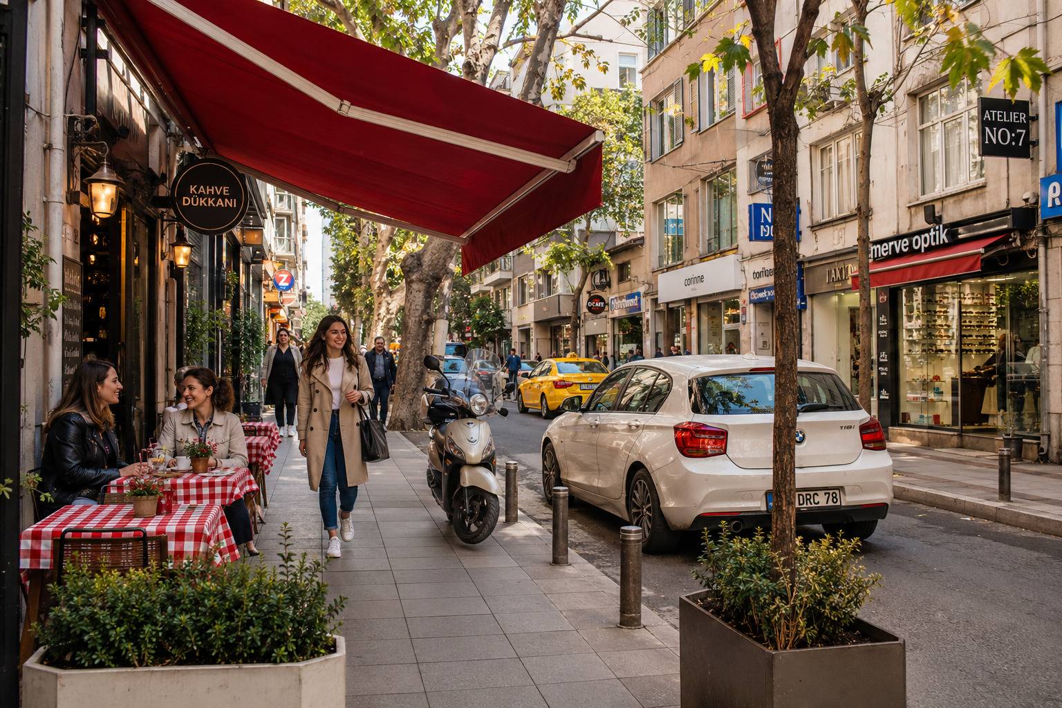 A Calm Street In Nisantasi Istanbul