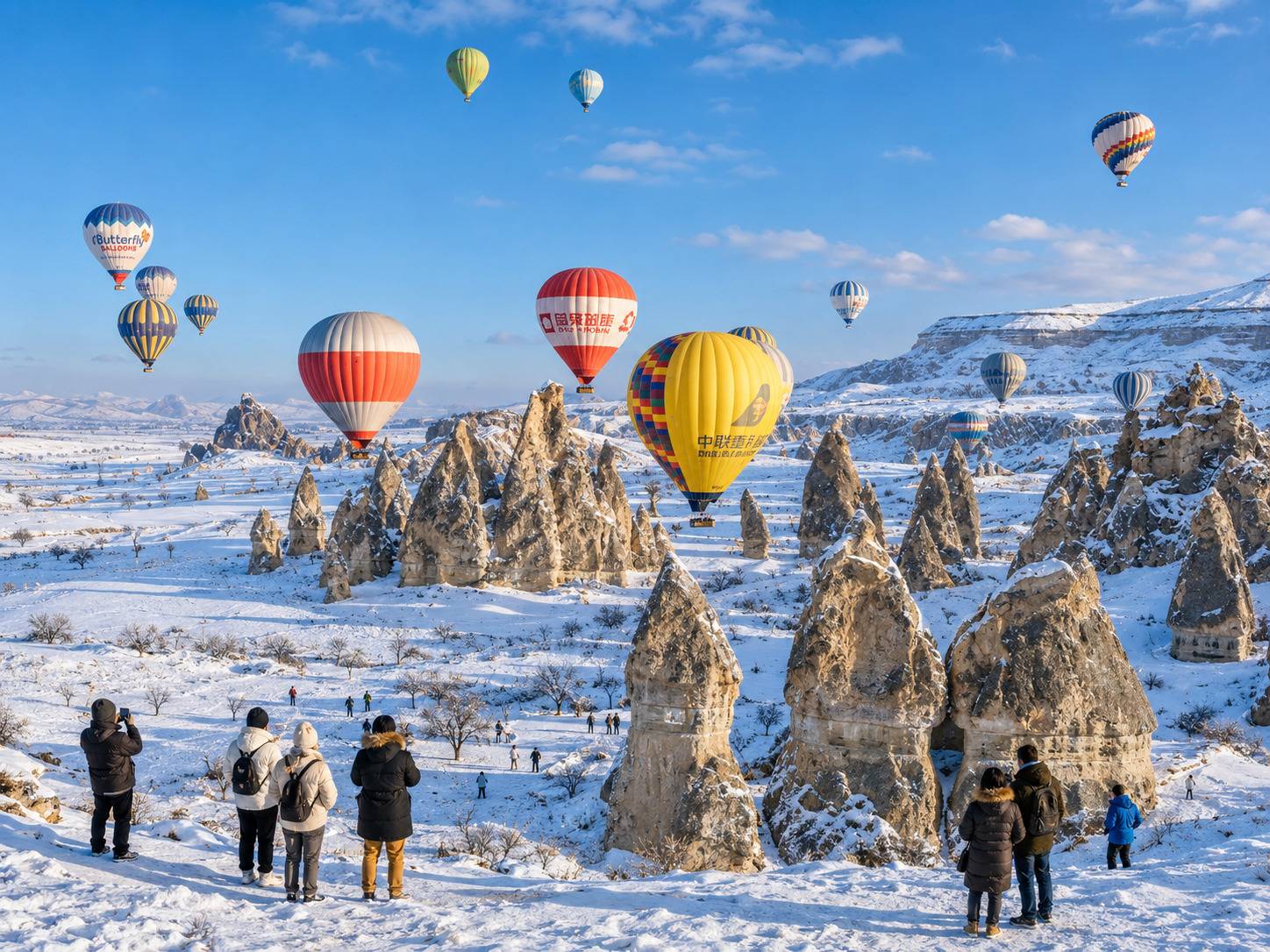 Colourful Hot Air Balloons At Cappadocia