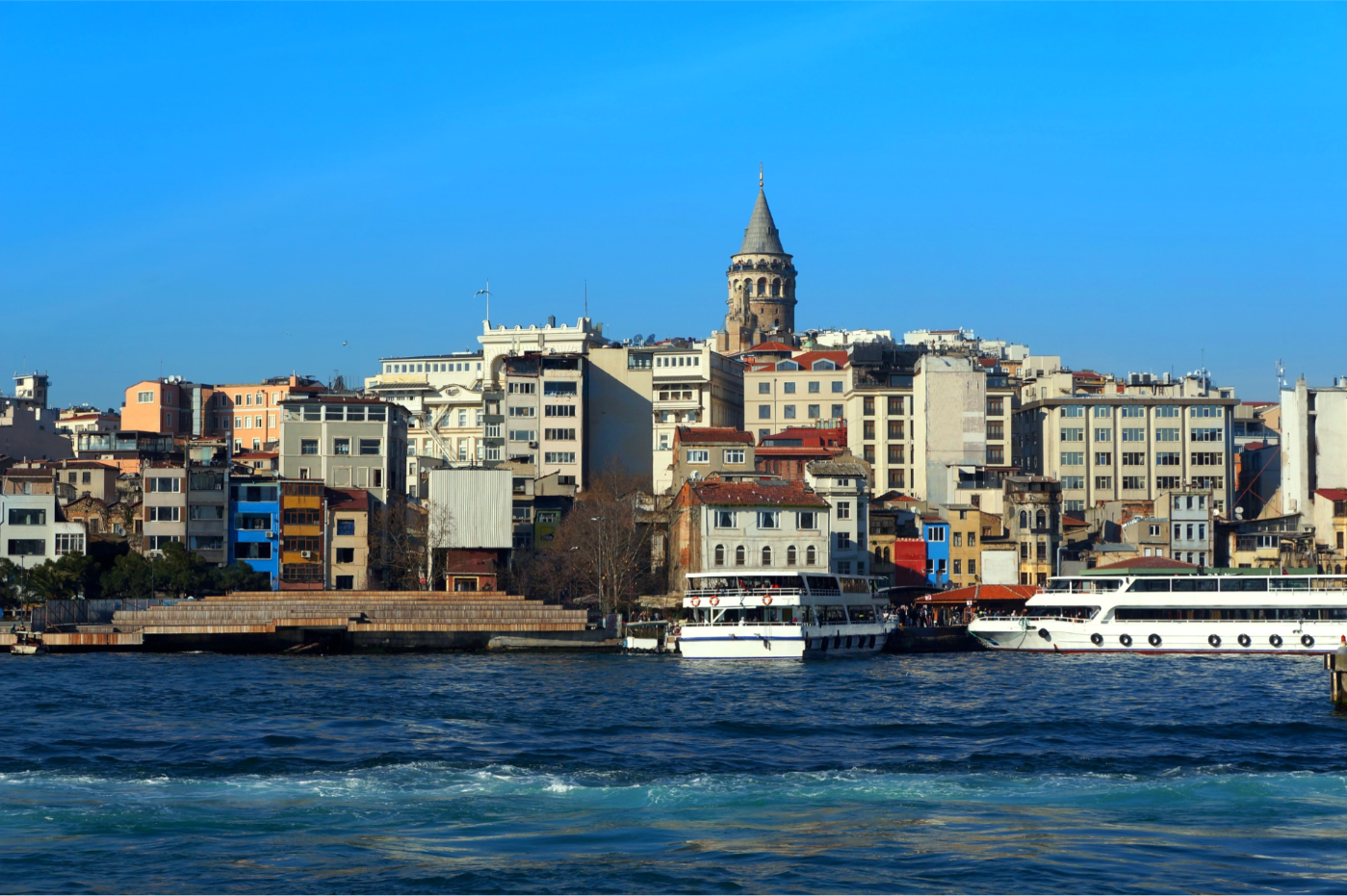 Crossing the Galata Bridge
